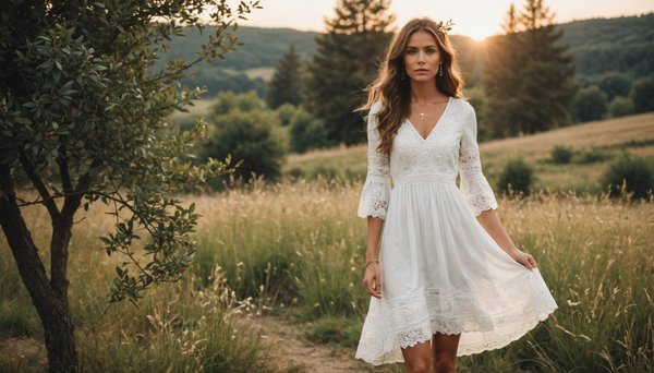 Robe blanche bohème chic : l'élégance à chaque occasion