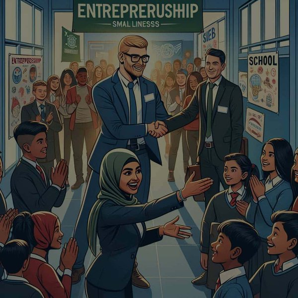 Comment les petites entreprises peuvent-elles créer des partenariats avec des écoles pour promouvoir l'entrepreneuriat ?